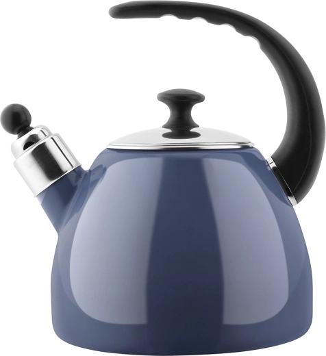 Balbina enamel cone-shaped teapot 2.5 l, blue