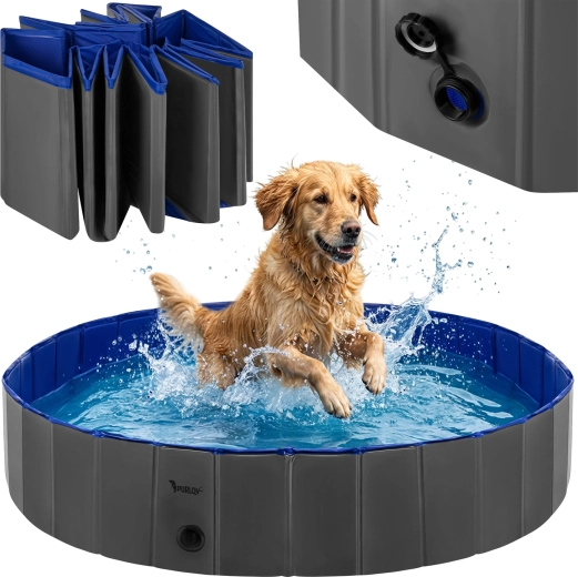 Piscine pliable pour chien Purlov 160 × 30 cm - 1 pièce