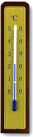 Thermomètre intérieur en bois de noyer TFA
