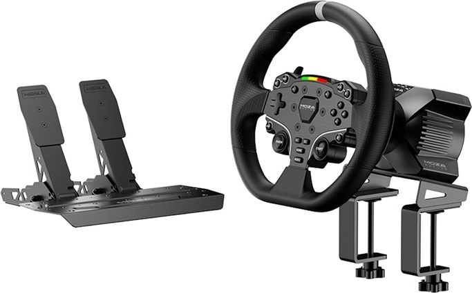Ensemble de course automobile MOZA Racing R3 avec volant ES et pédales SR-P Lite pour PC