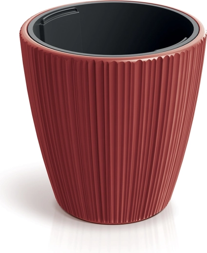 Blumentopf ORO mit herausnehmbarem Einsatz 19,9 cm, Retro-Rot