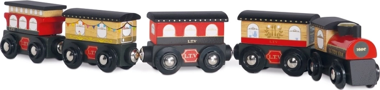 Houten trein Royal Express met wagons van Le Toy Van