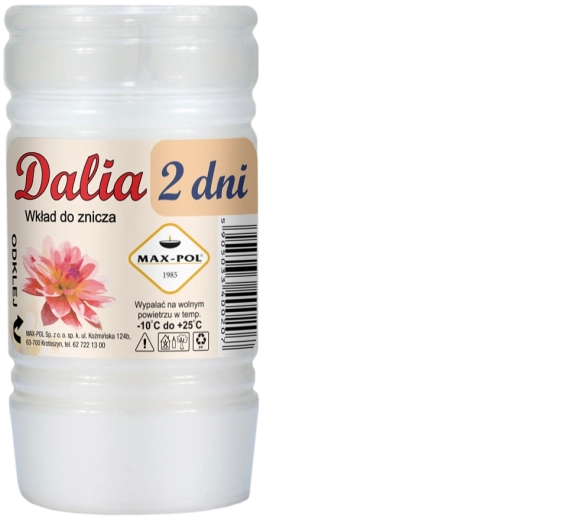 Set mit 10 Paraffineinsätzen Dalia 11 cm – Brenndauer 48 Stunden