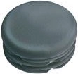 Round LDPE Plug 23 mm, Black (20 pcs)