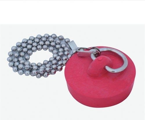 Bouchon d’évier coloré avec chaîne 39 mm