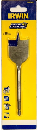 Platte houtboor 38 mm IRWIN Blue Groove