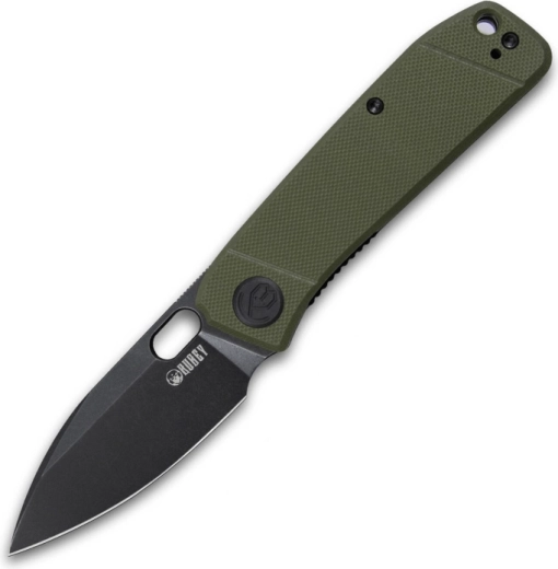 Kubey Hyde KU2104B couteau de poche 7,5 cm, noir/vert, G10