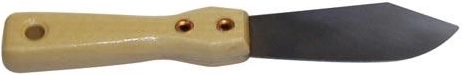 Putty knife 50 mm with wooden handle
