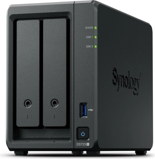Synology DiskStation DS725+ NAS server with 2 bays