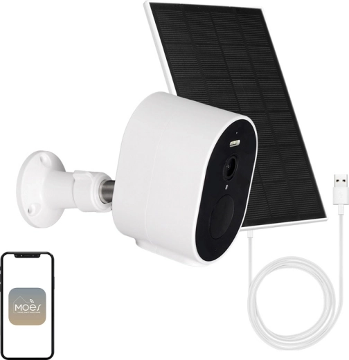 Caméra IP Wi‑Fi extérieure Moes 4 MP avec alimentation solaire WCM-S24-S