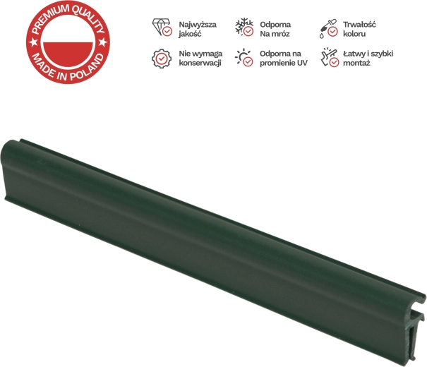 Clips für Sichtschutzstreifen STANDARD, grün, 10 Stk.