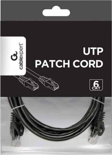 Netwerk-patchkabel Cat 6 UTP 2 m zwart