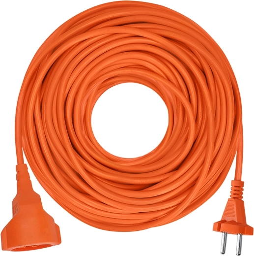Solight verlengkabel – koppeling 30 m, 2 × 1,5 mm², oranje