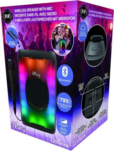 Lexibook Bluetooth Karaoke Speaker with Microphone