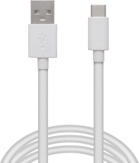 USB-C-oplaad- en datakabel wit 1 m