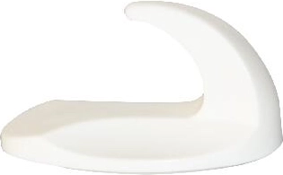 Zelfklevende ovale haken, wit, 2 stuks