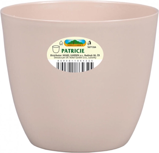 Cache-pot PATRICIE MODERN 25 × 22 cm marron clair