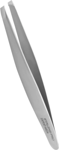 Schuine professionele wenkbrauwpincet STALEKS Expert TE-62/4