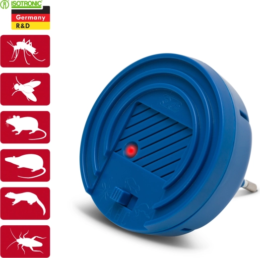 Ultrasonic Insect and Pest Repellent with Adjustable Frequency