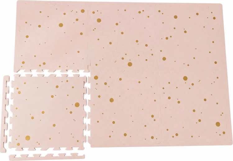 NIDO NIDO tapis de jeu en mousse Pink and Gold Confetti