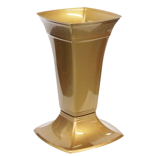 Vase Etna niedrig gold metallic Lamela