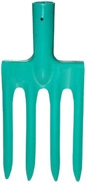 Digging fork with 4 hardened tines without handle