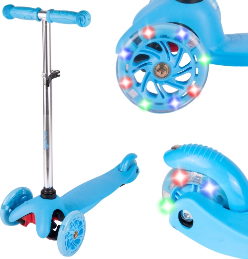 Three-wheel scooter for kids blue
