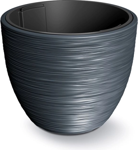 Furu Planter with Insert 47 cm – Anthracite Designer Flower Pot