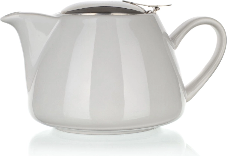 Keramische theepot met rvs-zeef 1,2 l BONNET – wit
