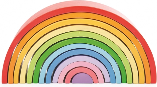 Wooden Stacking Rainbow Large BIGJIGS BABY
