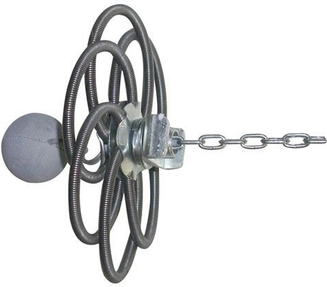 Schoorsteenroos met gewicht 130–230 mm, 6 veren