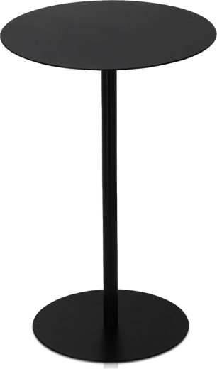 Table d’appoint ronde en métal noir 35 × 53 cm Trends4You