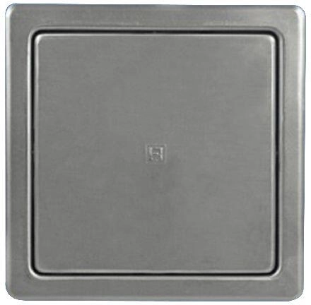 Trappe de baignoire en acier inoxydable 150 × 150 mm