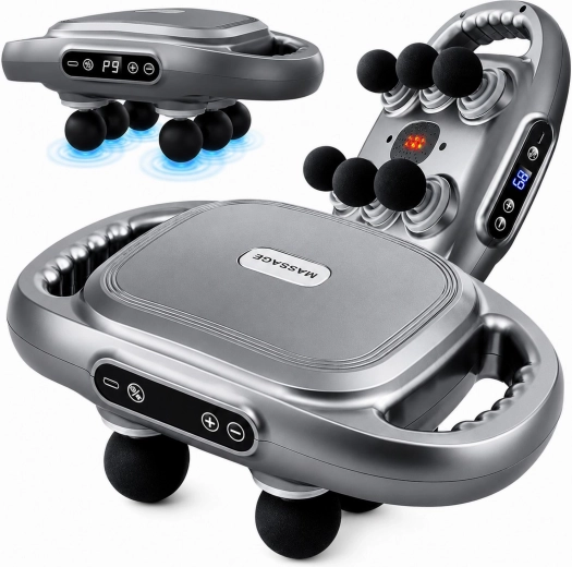 Vibrating body and back massager with 6 heads - 1 piece