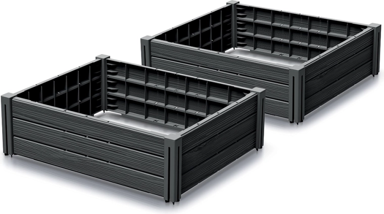 Carré potager surélevé BASE PLANT anthracite