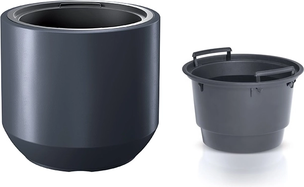 planter with insert 39 cm anthracite