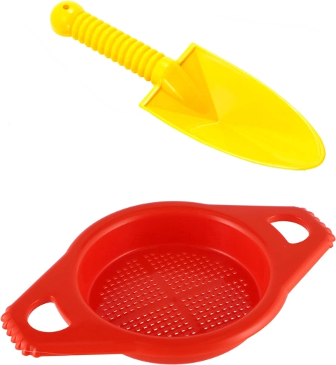 Lori kids sand set shovel/spade 25 cm with sieve - 1 set