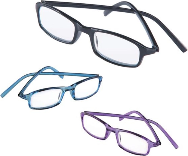 Unisex-Lesebrille mit Dioptrien +1,00 bis +3,50, Mix aus Designs