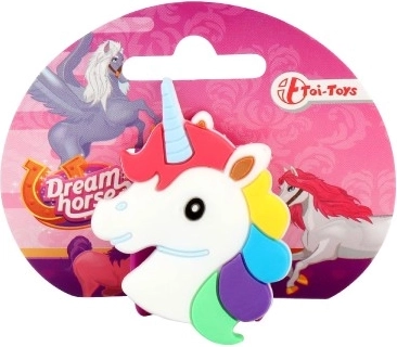 Self-wrapping plastic bracelet with unicorn 21 cm – 3 colors