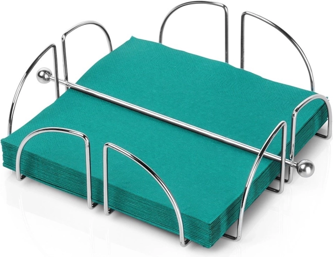 Porte-serviettes en acier avec tige de pression 18 × 18 cm