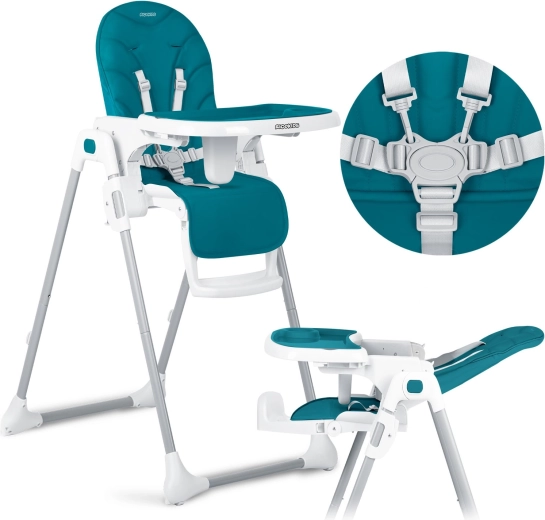 Chaise haute Ricokids Tulo bleue