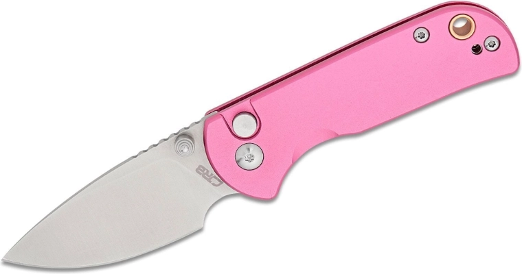 Opvouwbaar zakmes CJRB Mica, roze aluminium, 6 cm lemmet