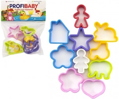 Profibaby colorful plastic cutters for children, set of 12 pcs