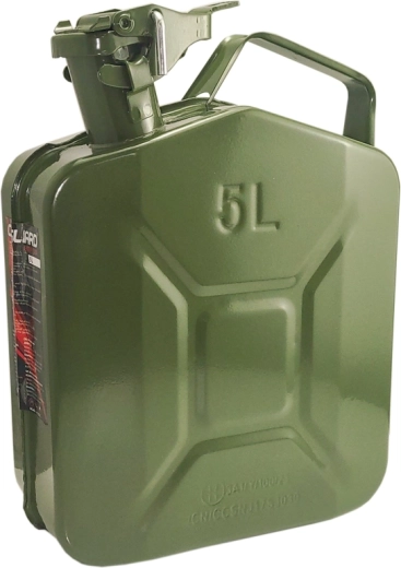 Metallkanister für Benzin und Diesel, 5 l, grün