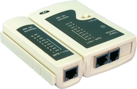 RJ11/RJ12/RJ45 Cable Tester with Remote Unit LOGILINK