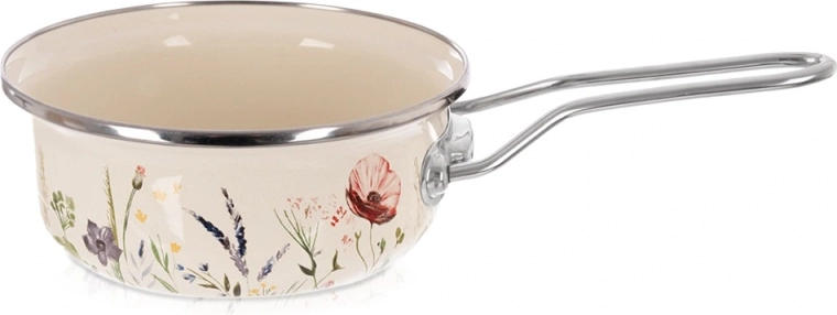Cream Enamel Saucepan Maki 14 cm, 650 ml