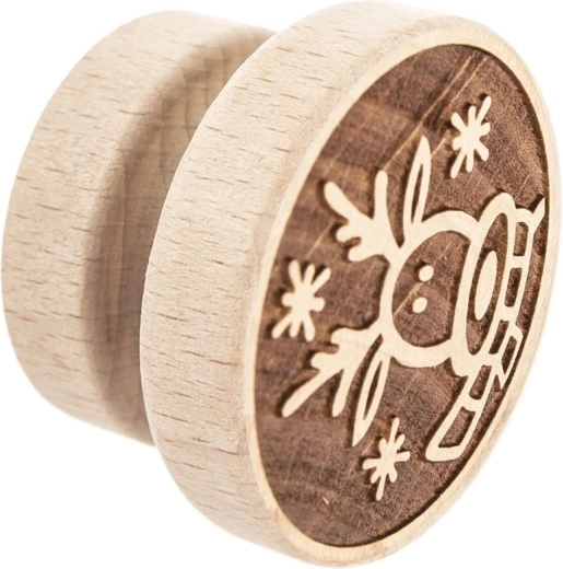 Tampon en bois pour biscuits 5,5 cm – motif renne