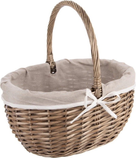 Wicker picnic basket with fabric lining 40 × 31 × 40 cm