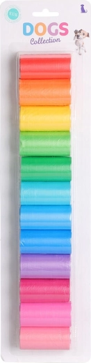 Sachets pour déjections canines DOGS, PE, assortiment de couleurs, 240 pièces