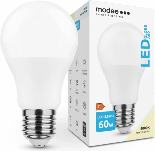LED-Lampe A60 8,5 W E27 806 lm Neutralweiß MODEE
